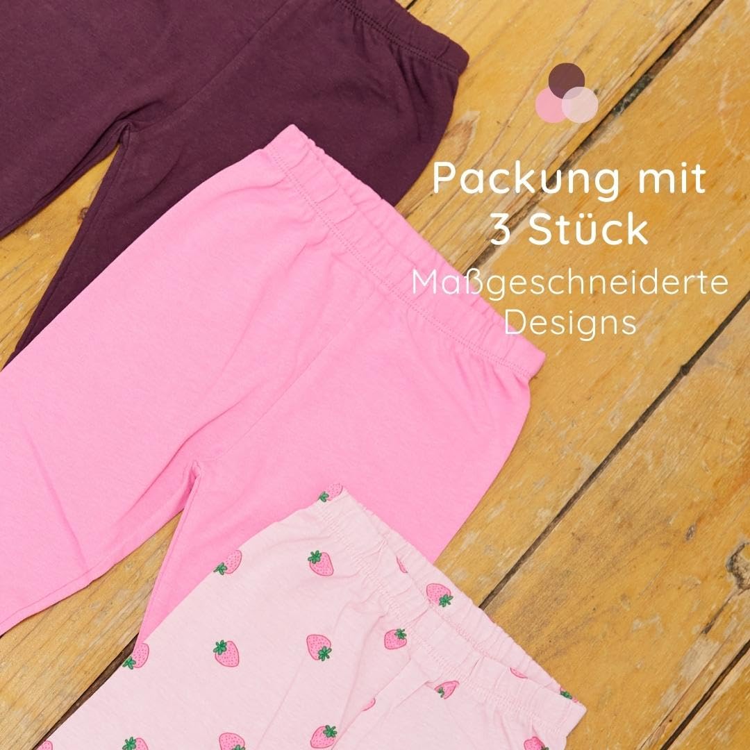 Bramble & Bear (3er-Pack) weiche Leggings für Babys und Kleinkinder – sanfte Unisex Leggings für 0-3 Jahre
