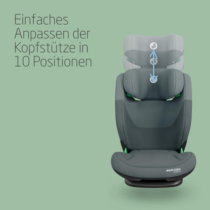 Maxi-Cosi RodiFix S i-Size Kindersitz, 100–150 cm, 3,5–12 Jahre, Autositz Kinder, 3 Liegepositionen, Verstellbare Höhe/Breite, G-CELL Side Impact Protection, AirProtect-Sicherheitskissen, Basic Black - Meloni2