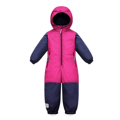 Owntop Children's Unisex Snow Suit Girls Boys Windproof Waterproof Ski Suit with Hood Zip 98-122