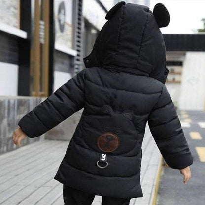Sxshun Boy's Winter Jacket with Removable Hood Thickened Outdoor Jacket Winter Coat Down Jacket