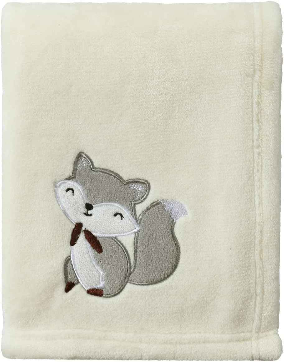 CREVENT Kleine Flauschige warme Baby-Überwurfdecke für Jungen, Kleinkinder, Kinderbett, Kinderwagen, 75 cm x 100 cm, graue Wolke