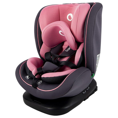 LIONELO Bastiaan i-Size One 360o drehbarer Autositz für Kinder von 40-150 cm, Montage in Fahrtrichtung und entgegen der Fahrtrichtung möglich, ISOFIX Pas TopTether Einstellbare Rückenlehne - Meloni2