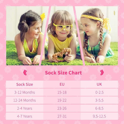 KOWAYI Stoppersocken Kinder 5/10 Paar ABS Rutschsocken Kinder Jungen, Mädchen, Baby Antirutschsocken 1-7 Jahre Grip Socken