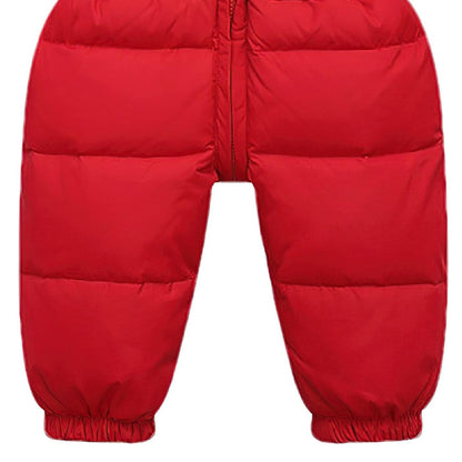 amropi Baby Girls' Snowsuit with Hood Romper Puffer Down Winter Warm Jumpsuit for 0-5 Years