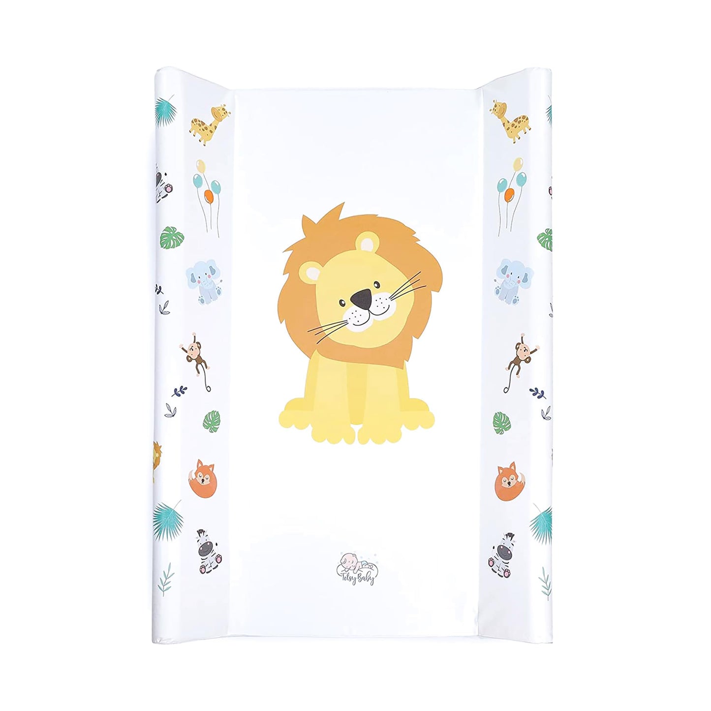 Wickelunterlage Wickelauflage Keil 70x47 cm - Wickeltischauflage für Babys abwaschbare und wasserdichte Wickelmulde ideal für Babybett und Wickeltisch Kaninchen Motiv