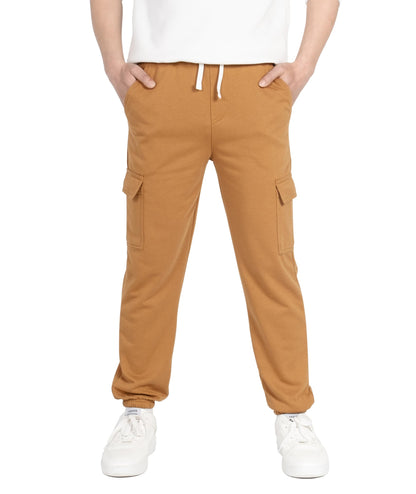 YOUNGSOUL Kinder Jogginghose Jungen Cargo Jogger Hose Sweathose Freizeithose mit Elastischem Bund