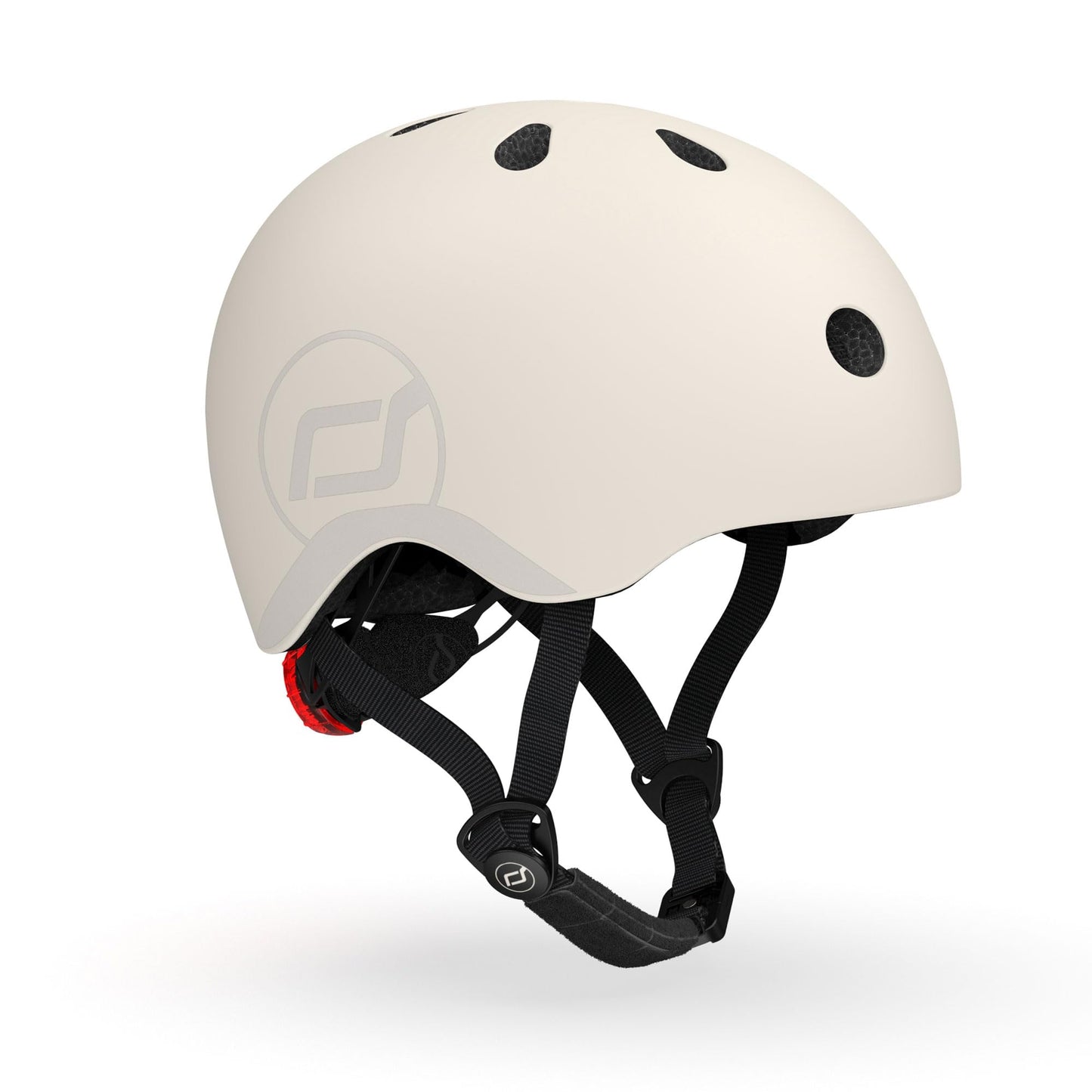 Scoot and Ride Baby Helmet with Adjustable Straps - Matte Finish - Small and Medium - Includes LED Safety Light and Soft Fleece Padding for Extra Protection