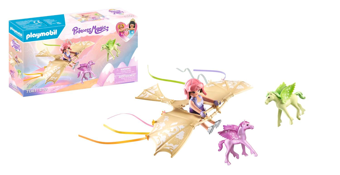 PLAYMOBIL Princess Magic 71360 Heavenly Baby Cloud, Magic Nursery in the Clouds, Includes Baby Cradle, Rocking Horse, Teddy Bear and More, Toy for Children from 4 Years