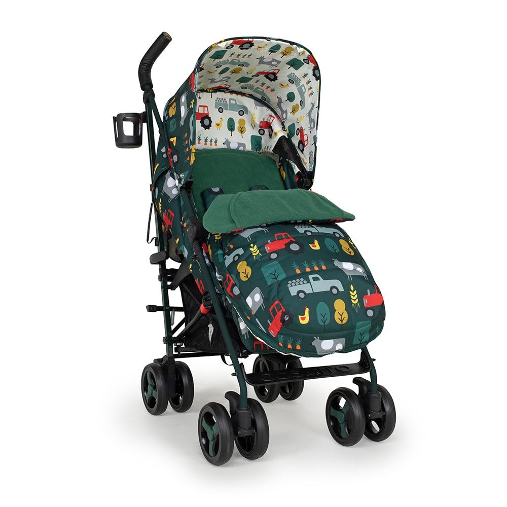 Cosatto Supa 3 Pushchair – Lightweight Stroller from Birth to 25kg - Compact Fold, Shopping Basket, Footmuff (Dragon Kingdom) | Mit UPF100+ Verdeck, Regenschutz und Sommerauflage für komfortable Fahrten bei jedem Wetter.