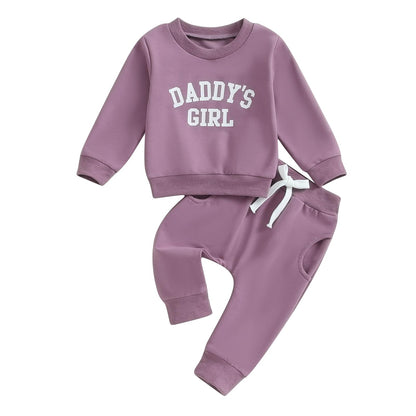 Himllauen Baby Mädchen Kleidung Sweatshirt + Lange Hose Zweiteiler Babykleidung Set Kleinkind Outfits