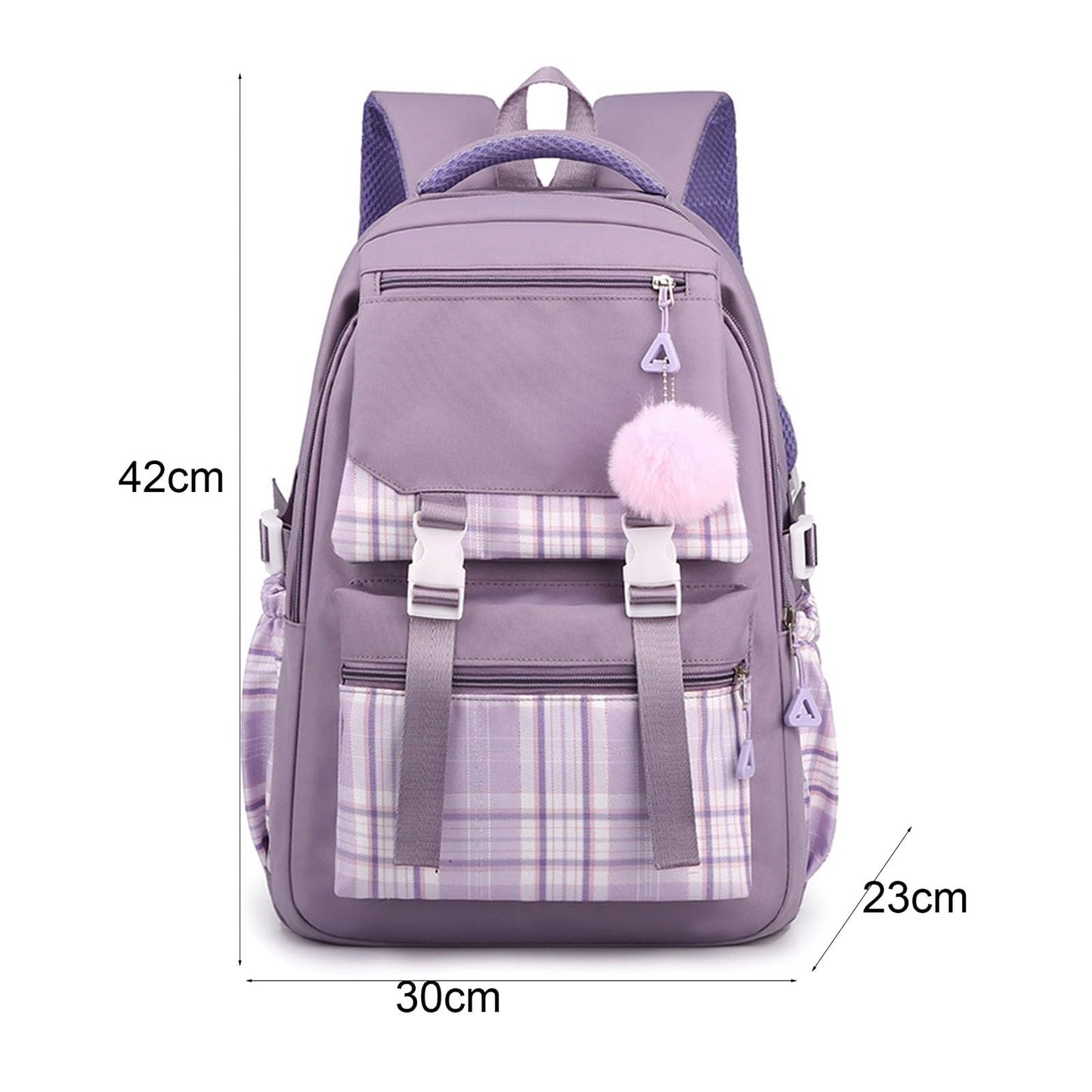 College Campus Schoolbag Weibliche Koreanische Version Schule Rucksack Belastung Linderung Mädchen Schultasche Junior Schulter Rucksack Reiner Farbeinkaufsrucksack