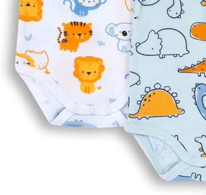 Chicco Unisex Baby Set Kurzarm Bodys aus Baumwolle Body (4er Pack)