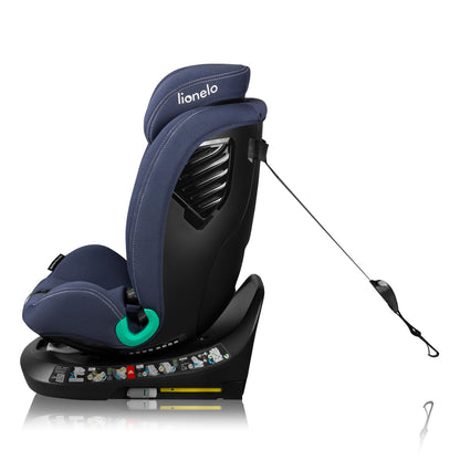 LIONELO Bastiaan i-Size One 360o drehbarer Autositz für Kinder von 40-150 cm, Montage in Fahrtrichtung und entgegen der Fahrtrichtung möglich, ISOFIX Pas TopTether Einstellbare Rückenlehne - Meloni2