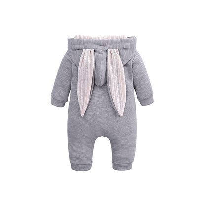 Kleinkind Baby Jungen Mädchen Baumwolle Strampler Langarm Mit Kapuze Reißverschluss Overall Body Baby Herbst Kleidung Pyjamas Outfit