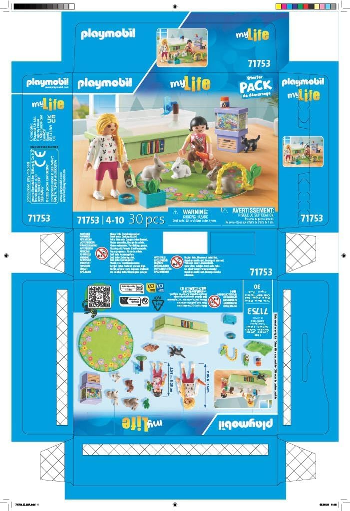 PLAYMOBIL Cat Café Cat Toy Child Animal Figure Set Toy for Children from 4 Years 71744