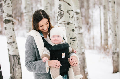 Ergobaby Babytrage, Omni 360 Cool Air Mesh mit 4 Positionen für Neugeborene bis Kleinkinder (0-4 Jahre), ergonomische Kindertrage und Rucksack, Mitternachtsblau