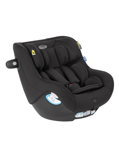 Graco SnugLite™ i-Size R129 Babyschale, ab Geburt bis ca. 12 Monate (40 bis 75 cm), leicht, kompatibel mit ISOFIX-Basisstation SnugTurn™ i-Size R129 (separat), Neugeboreneneinlage, schwarz, Midnight - Meloni2