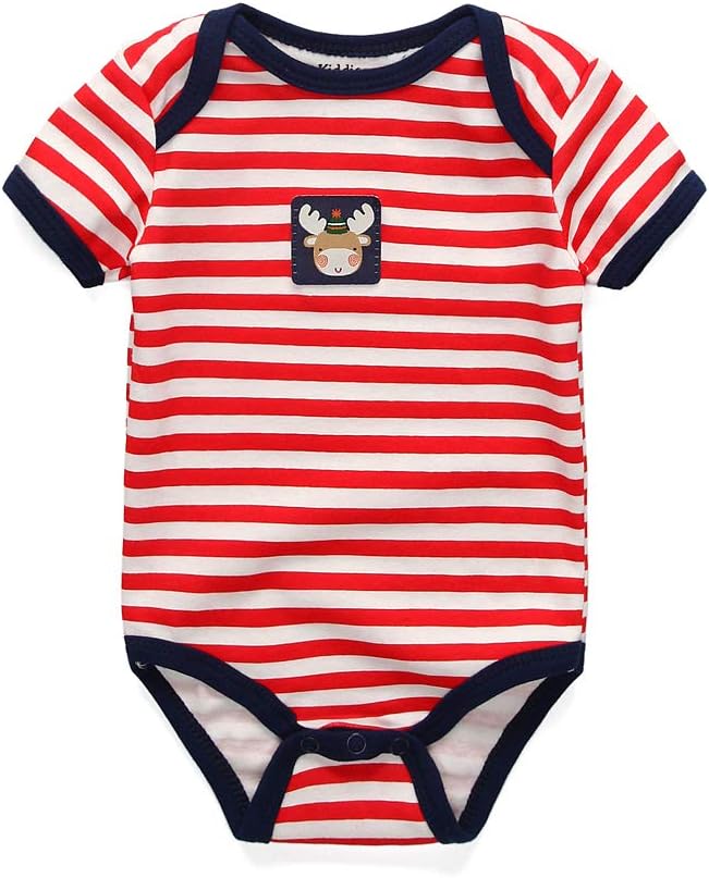 Baby Jungen 3er-Pack Kurzarm-Bodysuit Bio-Strampler