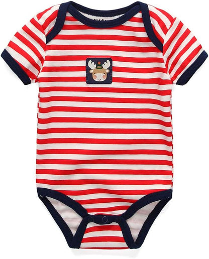 Baby Jungen 3er-Pack Kurzarm-Bodysuit Bio-Strampler