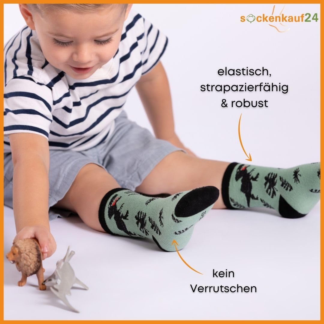 10 Paar Kinder Socken Jungen & Mädchen Baumwolle Kindersocken