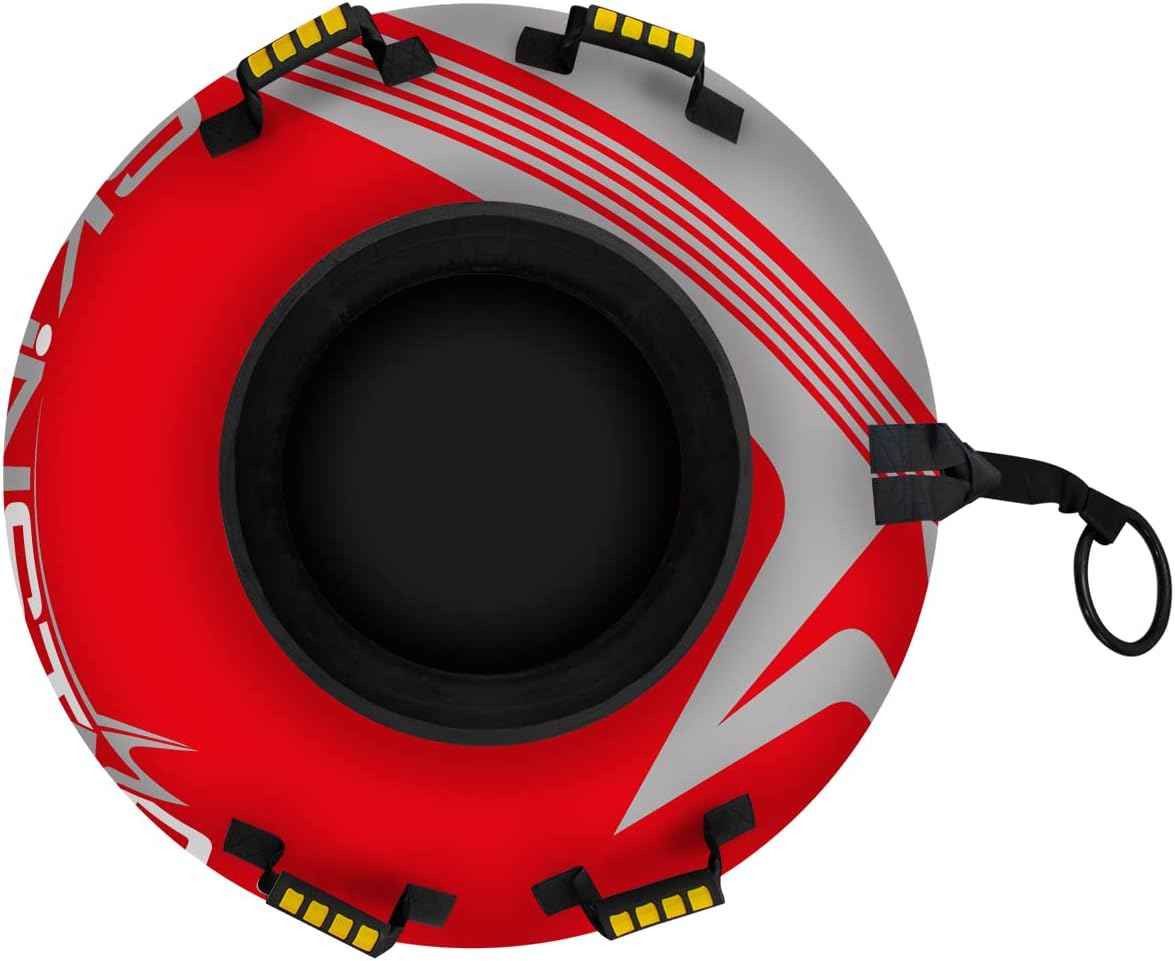 SkinStar Professional Snow Tube Sledge Bob Sledge Tyres Snow Tyres Diameter 70 cm Red