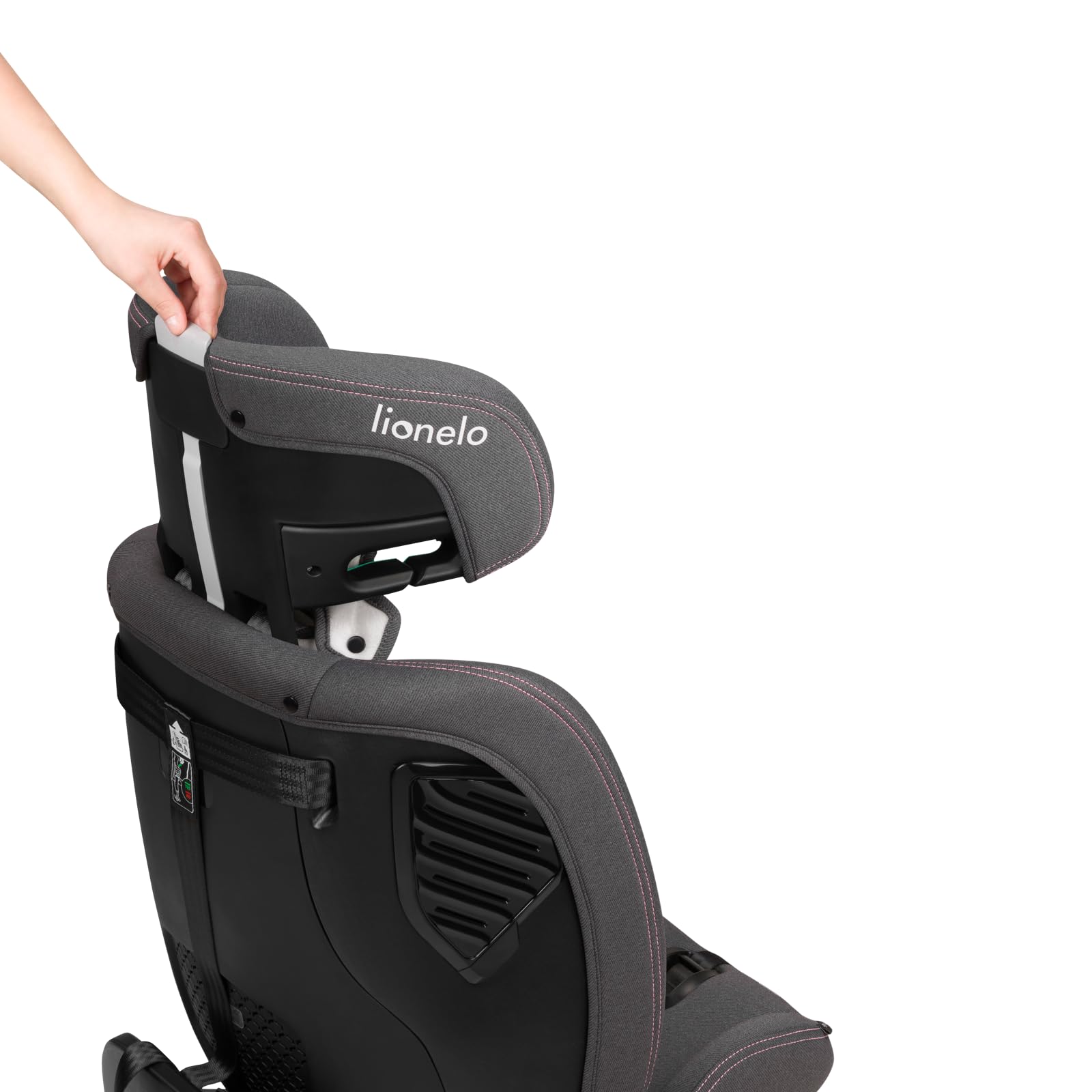LIONELO Bastiaan i-Size One 360o drehbarer Autositz für Kinder von 40-150 cm, Montage in Fahrtrichtung und entgegen der Fahrtrichtung möglich, ISOFIX Pas TopTether Einstellbare Rückenlehne - Meloni2