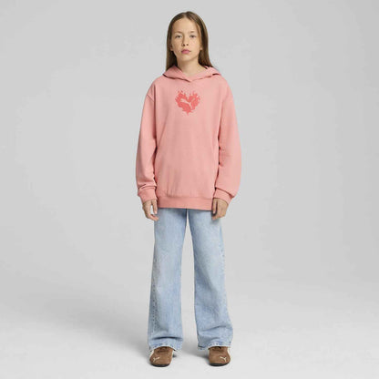 PUMA Girls' Flaming Love Hoodie Tr G Hoodie (Pack of 1)