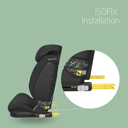 Maxi-Cosi RodiFix S i-Size Kindersitz, 100–150 cm, 3,5–12 Jahre, Autositz Kinder, 3 Liegepositionen, Verstellbare Höhe/Breite, G-CELL Side Impact Protection, AirProtect-Sicherheitskissen, Basic Black - Meloni2