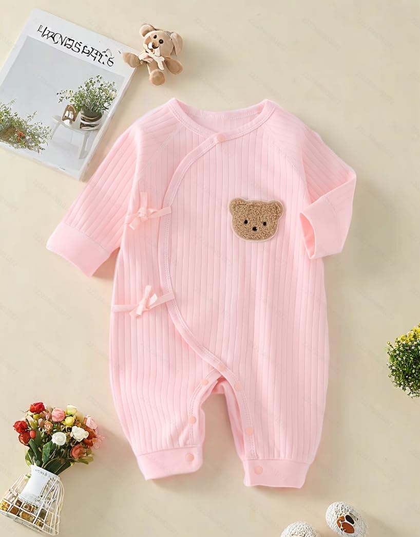 Babyfond 1 Pack Baby Bodysuit, Neugeborenes Baby warmer Baumwollbody mit Hut, 100% Baumwolle Kleinkind Homewear Verdickte Frühlings- und Herbstkleidung