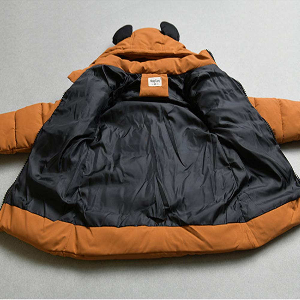 Sxshun Boy's Winter Jacket with Removable Hood Thickened Outdoor Jacket Winter Coat Down Jacket