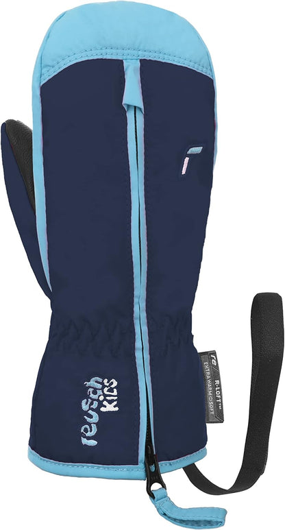 Reusch Ben Mitten extra warme und weiche Fausthandschuhe Winterhandschuhe Fäustlinge Kinder Babys Kleinkinder Mädchen und Jungen mit einem Reißverschluss