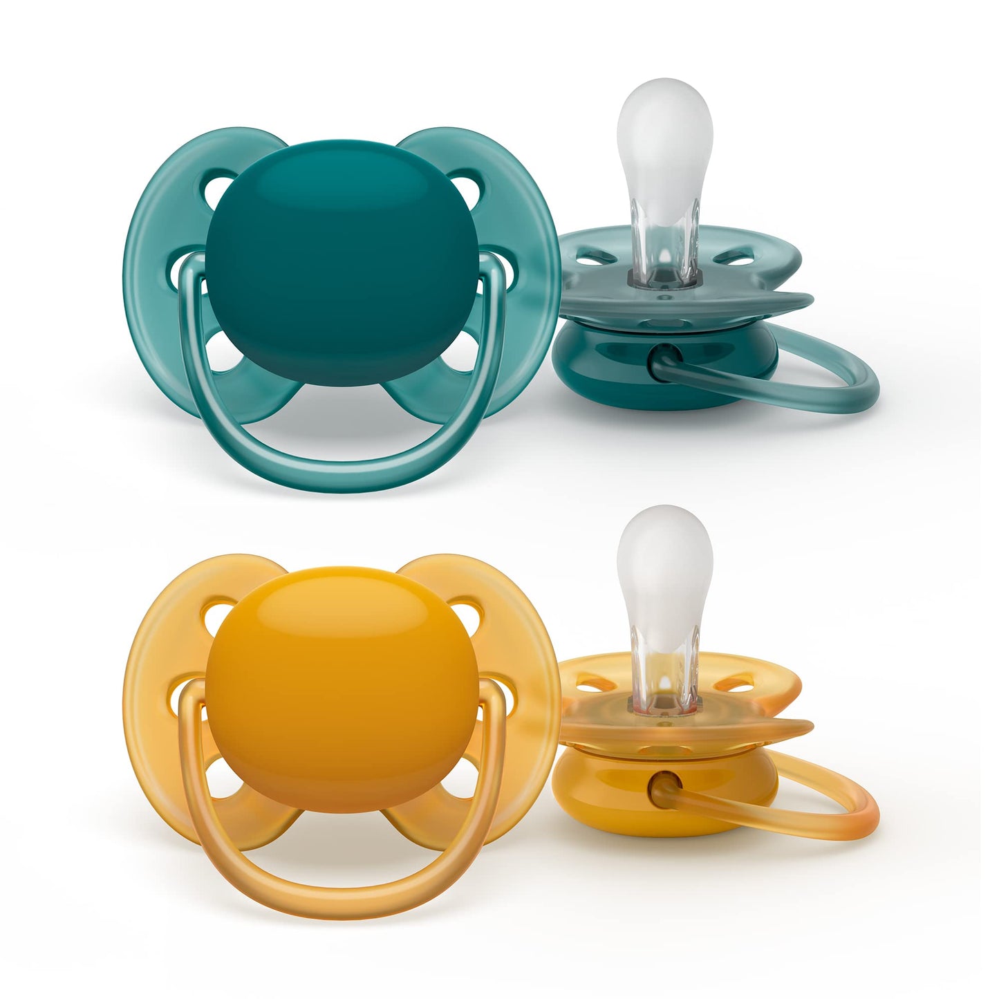 Philips Avent ultra soft Schnuller - 4er Pack, BPA-freier, extra weicher Schnuller für Babys von 0-6 Monaten, inklusive Transport- und Sterilisationsbox, (Modell SCF091/35) - Meloni2
