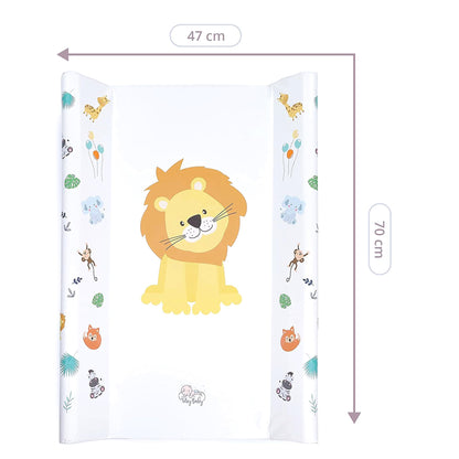 Wickelunterlage Wickelauflage Keil 70x47 cm - Wickeltischauflage für Babys abwaschbare und wasserdichte Wickelmulde ideal für Babybett und Wickeltisch Kaninchen Motiv
