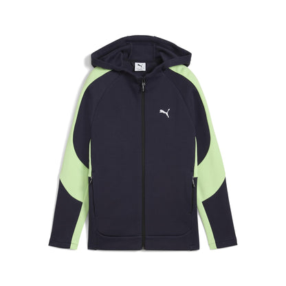 PUMA Boys' Evostripe Full-Zip Hoodie Dk B Sweat Jackets (1 Pack) 