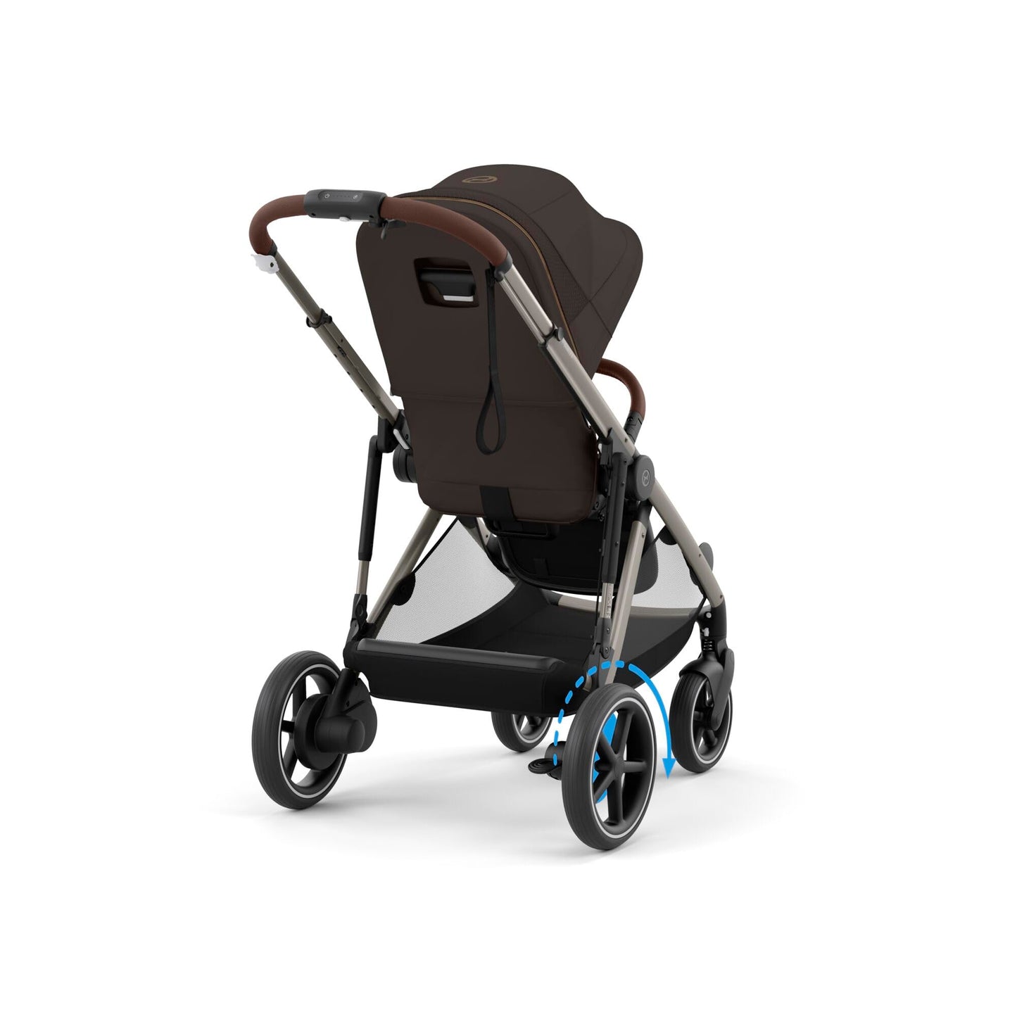 CYBEX Gold Kinderwagen e-GAZELLE S, Ab Geburt bis ca. 4 Jahre, Max. 22 kg (Single-Modus) / 2x 22 kg (Duo-Modus), All-in-1-System mit E-Antrieb und 20+ Konfigurationen, Stone Grey