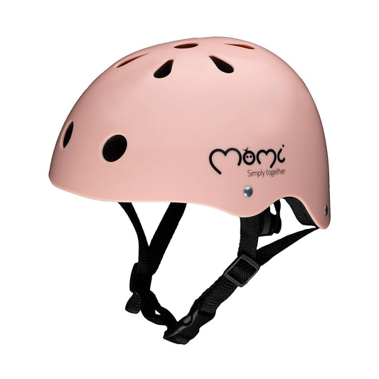 MoMi Mimi Kinderhelm verstellbar, Kopfumfang 47 – 58 cm (1-4 Jahre), stoß- und schlagfester Fahrradhelm für Kinder, 11 Lüftungsöffnungen, Schaumstoffpolsterung, Einstellbarer Kinnriemen