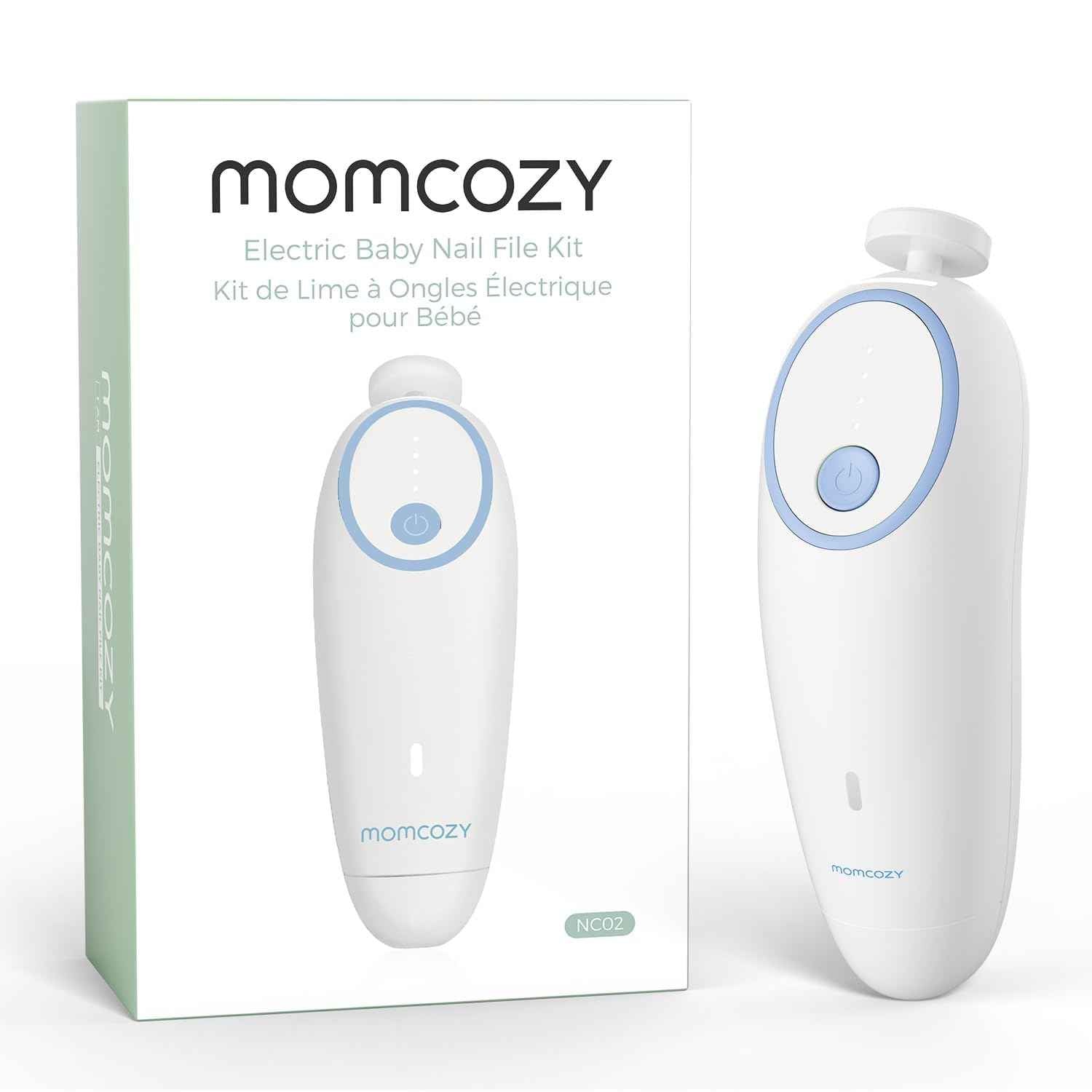 Baby Nagelfeile Elektrisch, Sanfter Baby Nageltrimmer Elektrisch Wiederaufladbar, Baby Nagelknipser Elektrisch, 7 Schleifkopf Ersatzpads