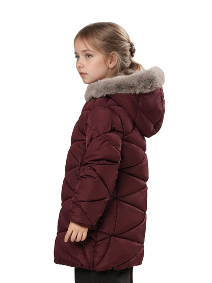 Sunny Sprout Girls' Winter Coats with Hood - Girls' Outerwear Winter Puffer Jacket with Heavy Fleece Lining | Children's Jackets &amp; Coats 