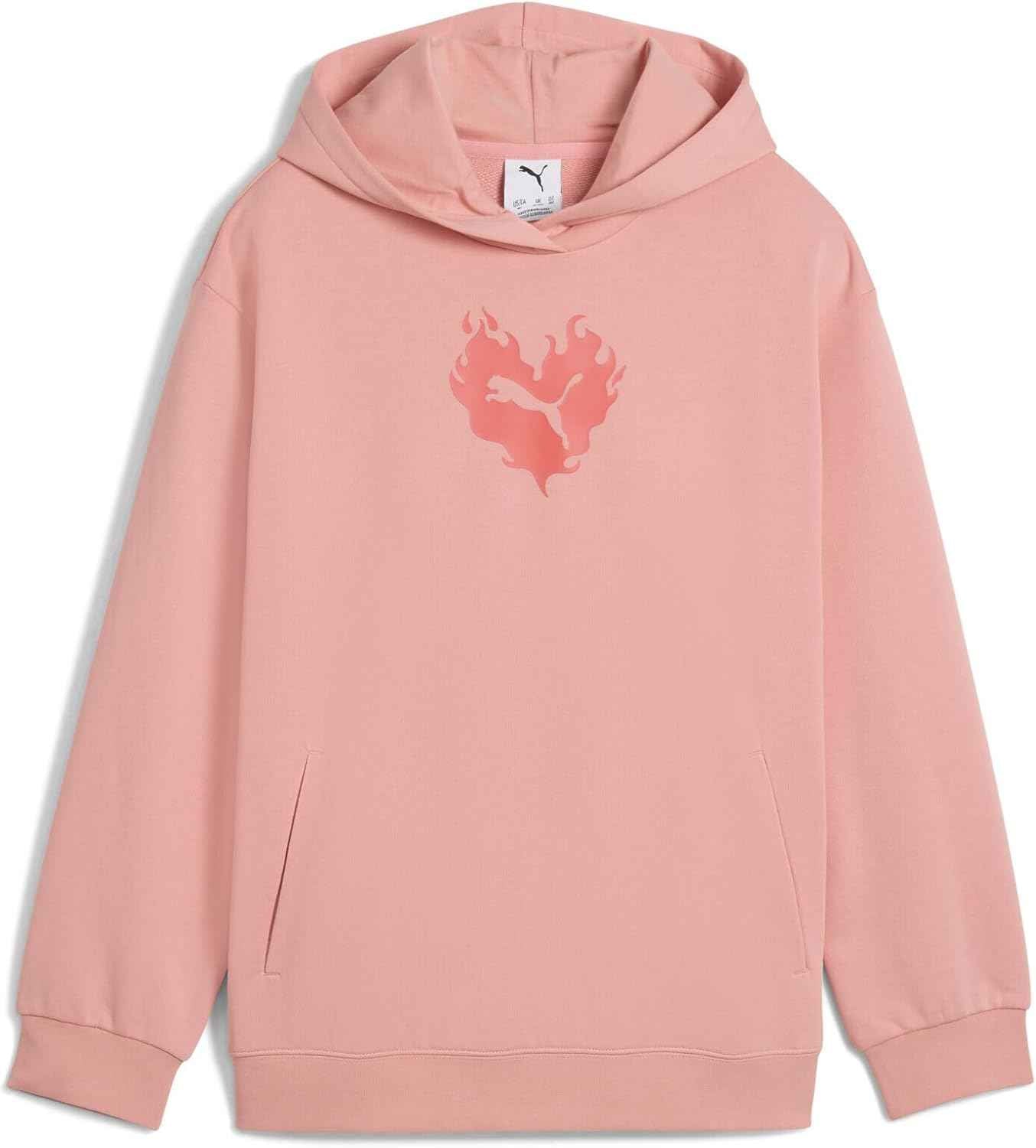 PUMA Girls' Flaming Love Hoodie Tr G Hoodie (Pack of 1)