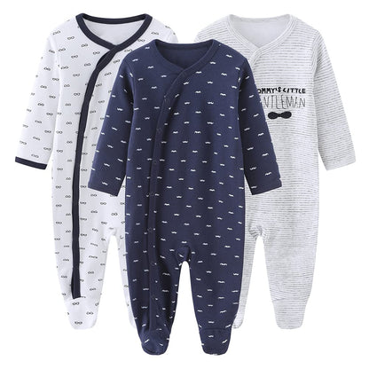 Chamie Strampler für Babys, Strampler, langärmelig, Baumwolle, 0–3 m/3–6 m/6–9 m/9–12 m