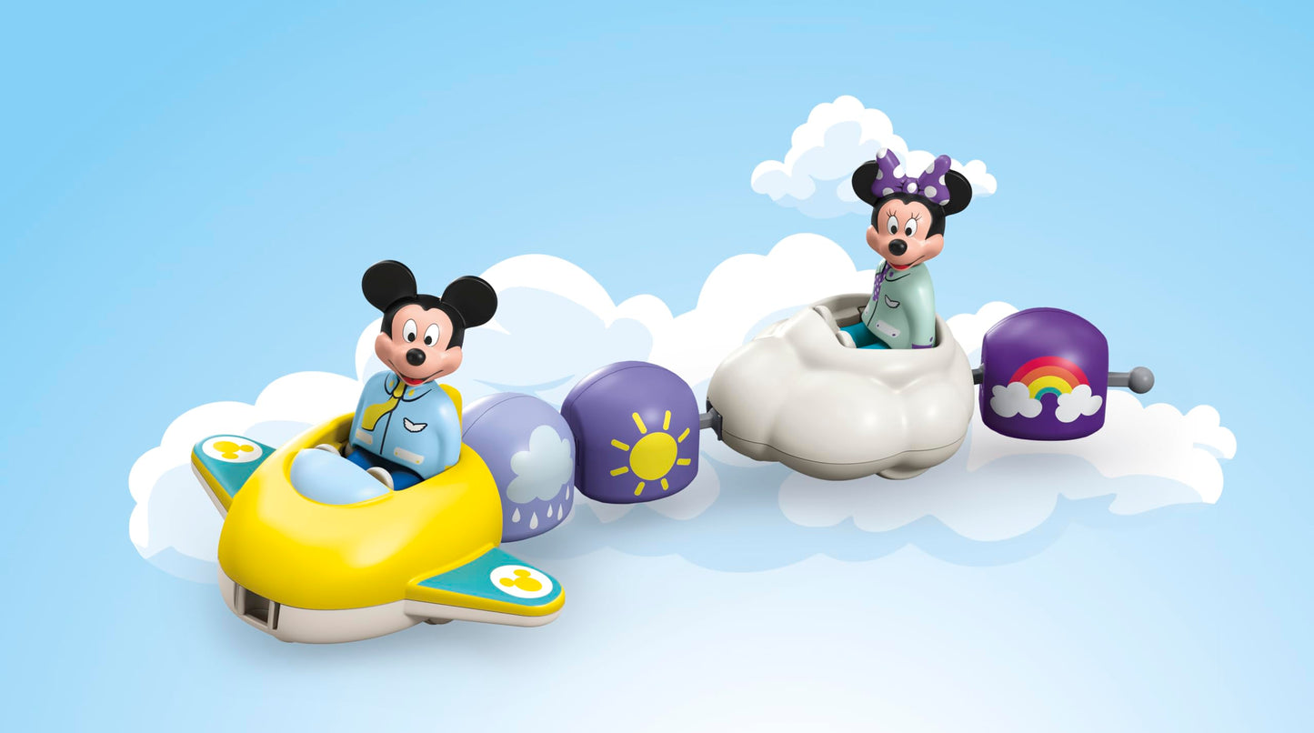 PLAYMOBIL JUNIOR | Disney | Micky Maus & Minnie Maus | Wolkenflug | nachhaltiges Spielzeug für Kinder ab 1 Jahr | 71697