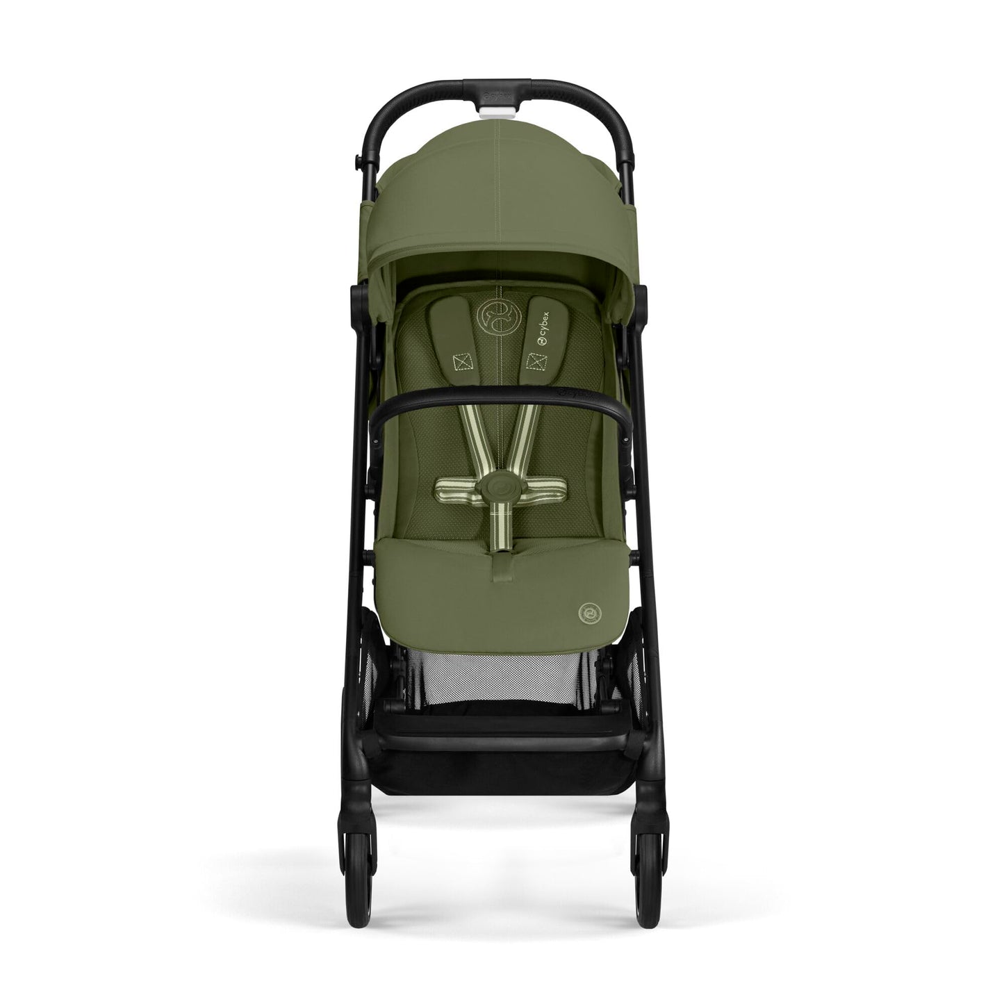 Cybex Gold Kinderwagen Beezy mit One-Pull Harness, Ab Geburt bis ca. 4 Jahre (max. 22 kg), Kompakt und ergonomisch, Magic Black (Schwarz mit schwarzem Rahmen)
