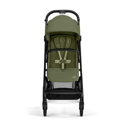 Cybex Gold Kinderwagen Beezy mit One-Pull Harness, Ab Geburt bis ca. 4 Jahre (max. 22 kg), Kompakt und ergonomisch, Magic Black (Schwarz mit schwarzem Rahmen)