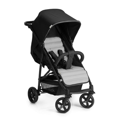 hauck Rapid 4, Grey - Pushchair from Birth up to 22 kg, Plastic Wheels, Compact & One Hand Folding, Height-Adjustable, Fully Reclining