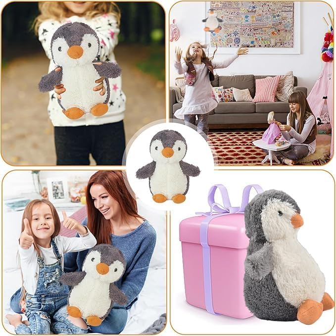 Auirshiky Cuddly Toy Penguin Plush Toy for Children, Penguin Soft Toy, Plush Toy, Cushion Penguin Toy, Penguin Plush Cushion for Birthday, Valentine's Day, Christmas 