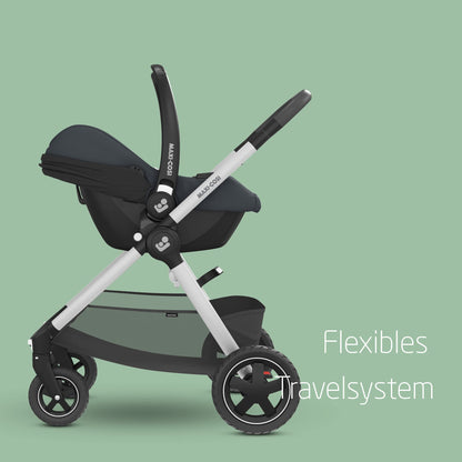 Maxi-Cosi CabrioFix i-Size, Babyschale, 0–12 Monate, max. 12 kg, leichter i-Size Kindersitz (3,2 kg), Sonnenverdeck, gepolsterter Sitz, für viele Maxi-Cosi Kinderwagen, Essential Green - Meloni2
