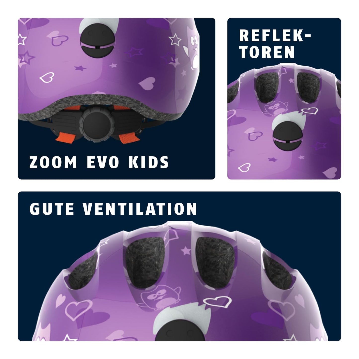 ABUS Kinderhelm Smiley 2.0 - Robuster Fahrradhelm für Mädchen und Jungs