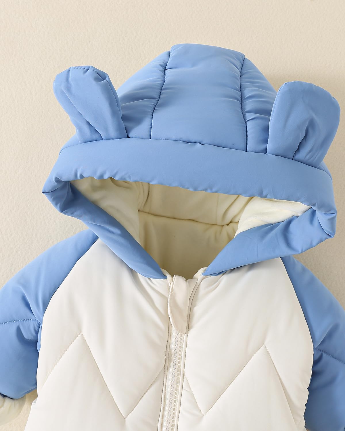 JiAmy Baby Snowsuit, Baby Boys Girls Winter Jumpsuit Romper Newborn Snow Overall 0-12 Months