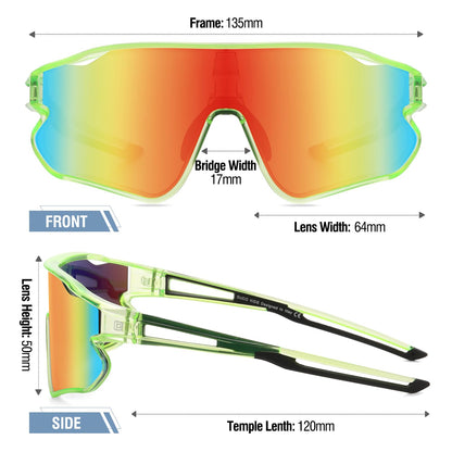 DUCO DK268 Children's Sunglasses Youth Baseball Sunglasses Lightweight TR90 Frame UV400 Sports Cycling Sunglasses for Boys Girls