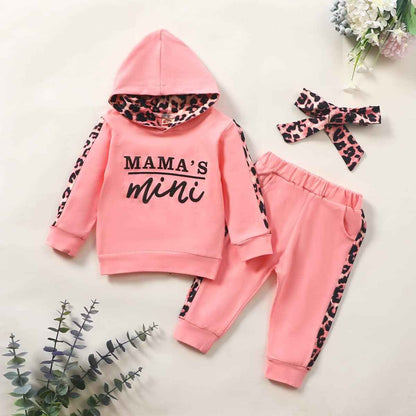 Juflam Neugeborene Baby Mädchen Kleidung Mama Sprüche Mama Mini Strampler Top Hose Outfit Set mit Stirnband